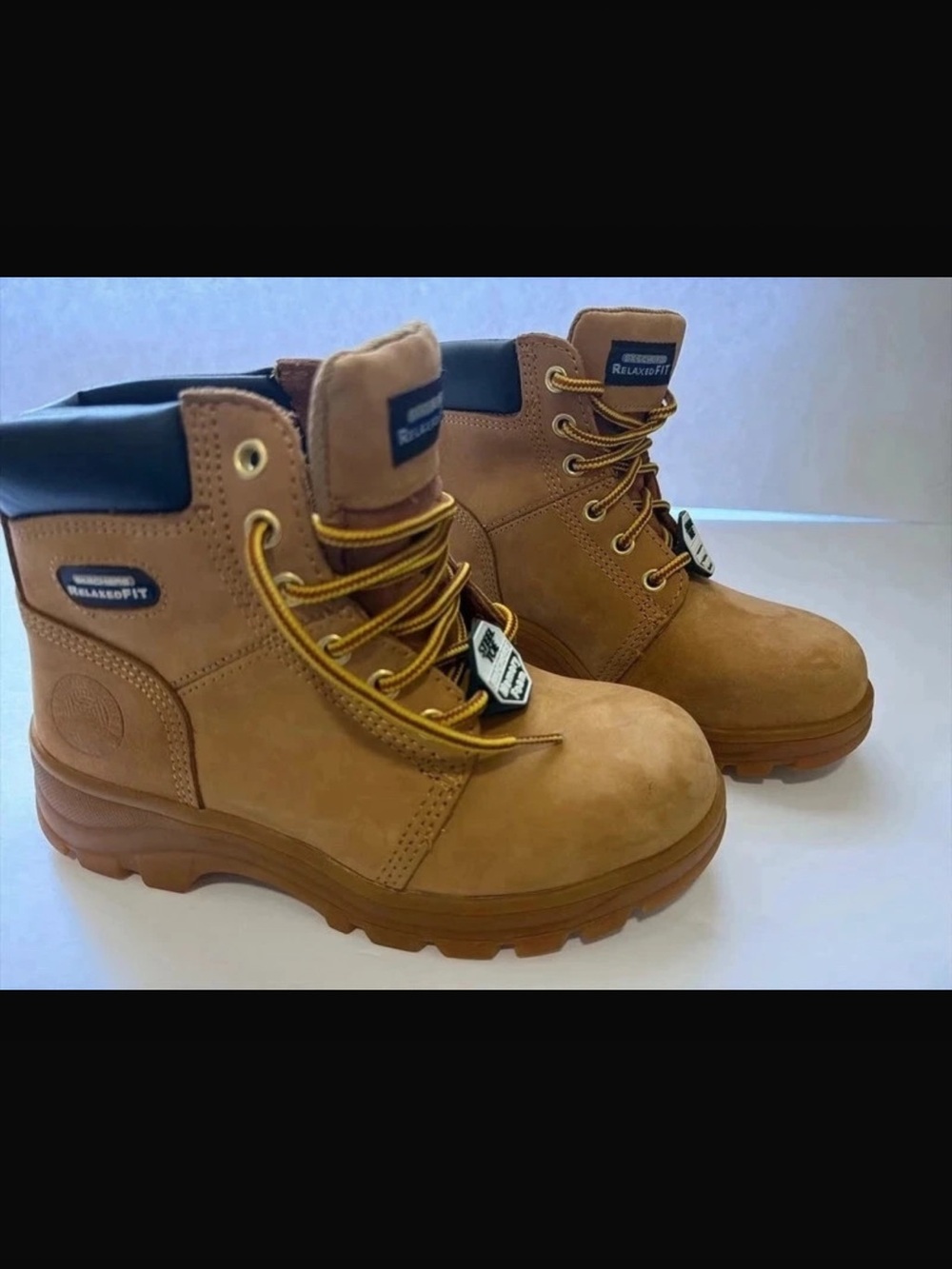 Skechers Women's Wheat Tan Lace-Up Ankle Boots